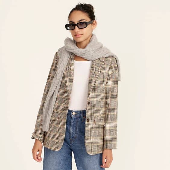 J.Crew Sommerset glen plaid blazer.