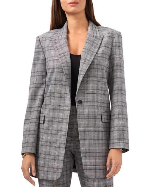 Vince camuto plaid on sale coat