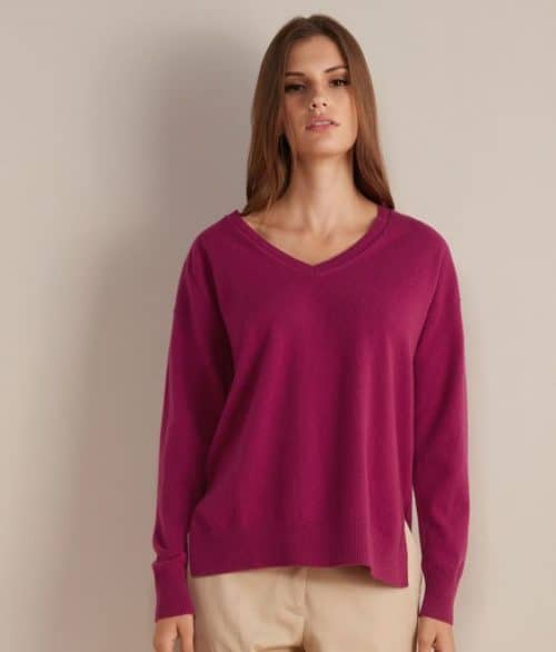 Falconeri ultrasoft v-neck cashmere sweater.