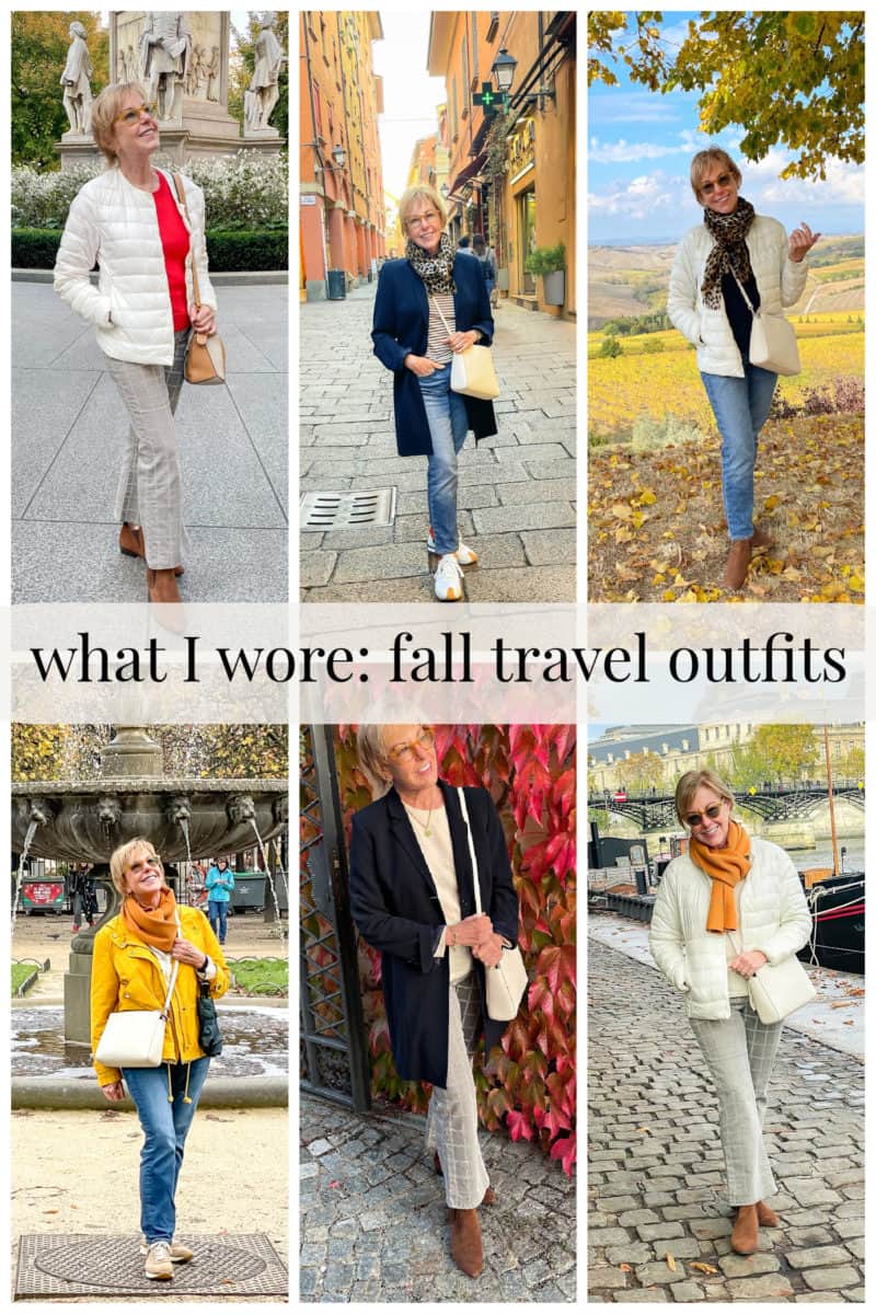 Fall travel outfits for Europe une femme d'un certain âge