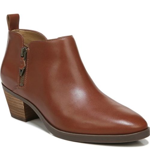 Vionic Cecily ankle boots in cognac.