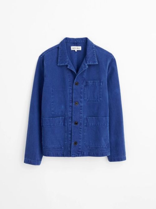 Alex Mill Britt chore jacket in recycled denim.