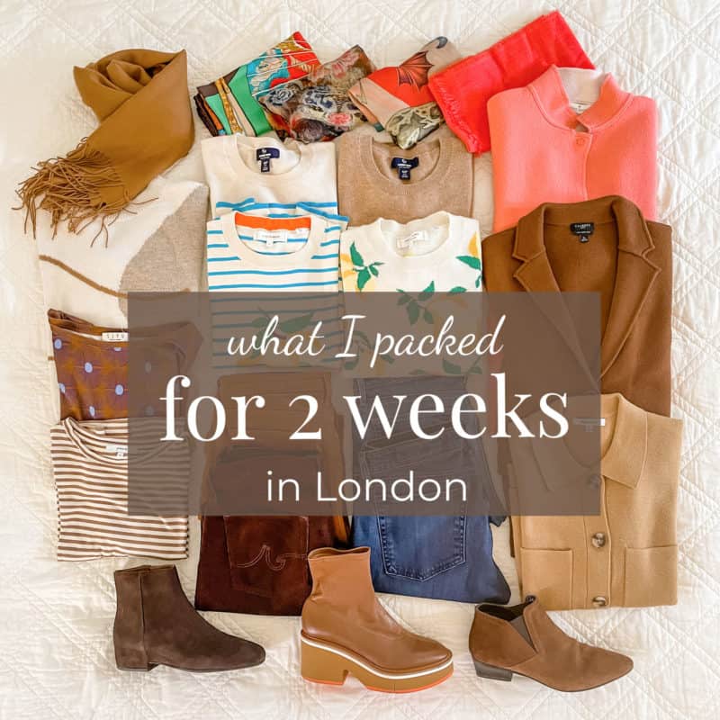 How to pack for 2 weeks in 1 suitcase: my London travel wardrobe.