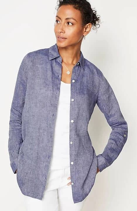 J jill linen clearance shirt