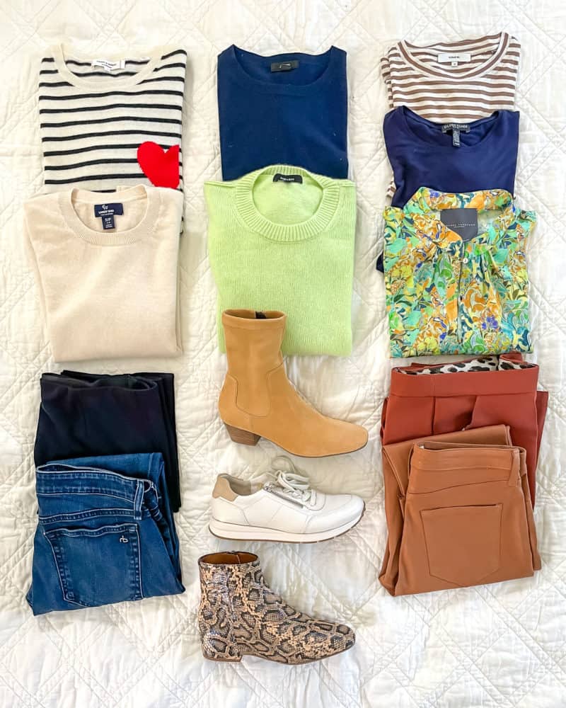 Fall Capsule Wardrobe Week One Outfits - Stitch & Salt