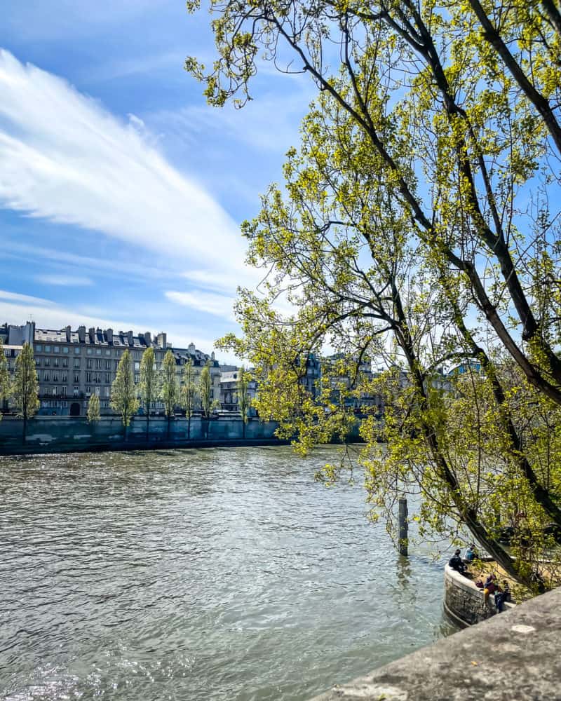 Looking across the Seine toward left bank, Paris.