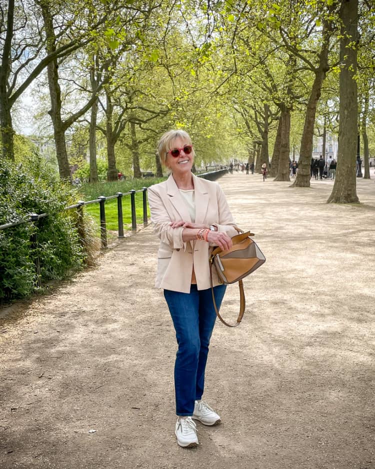 Springtime in London: Susan B in Green Park.