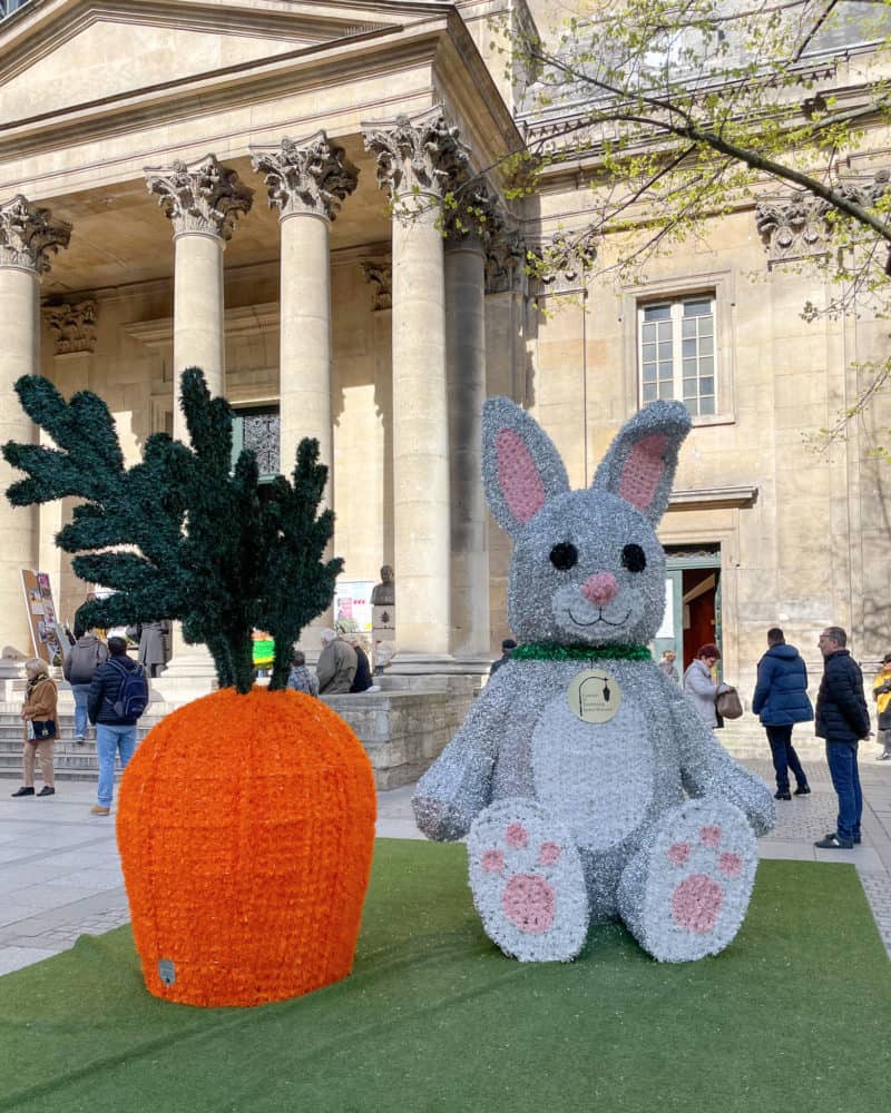 Easter decorations on rue St. Honore, Paris.