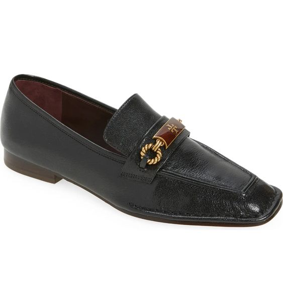 Tory Burch Perrine square toe loafer.