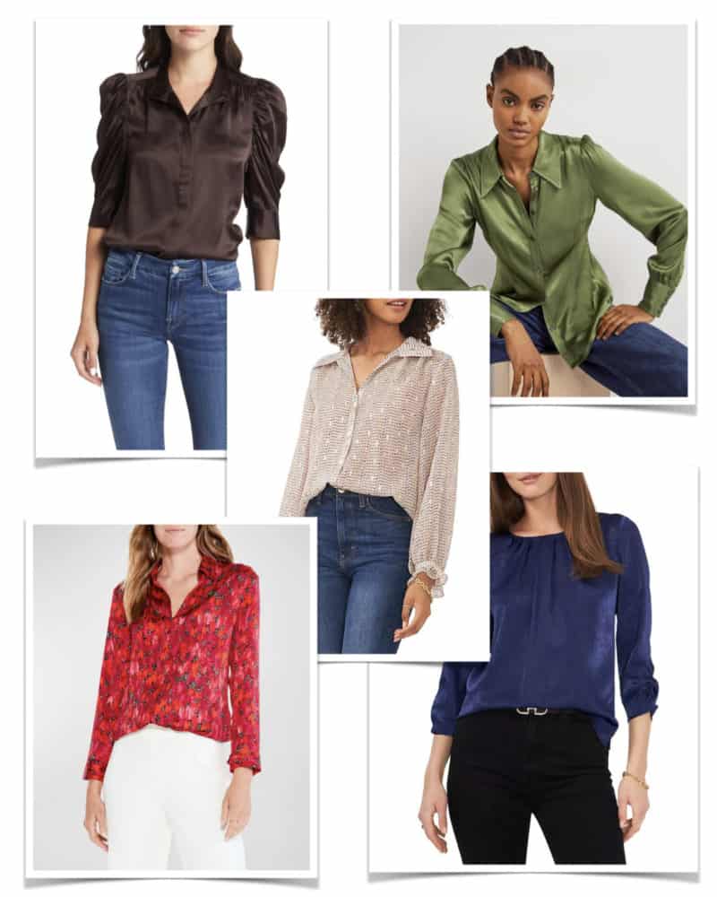 Women's going-out tops for your fall & holiday wardrobe.