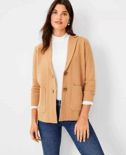 Sweater blazers for women - une femme x susan blakey