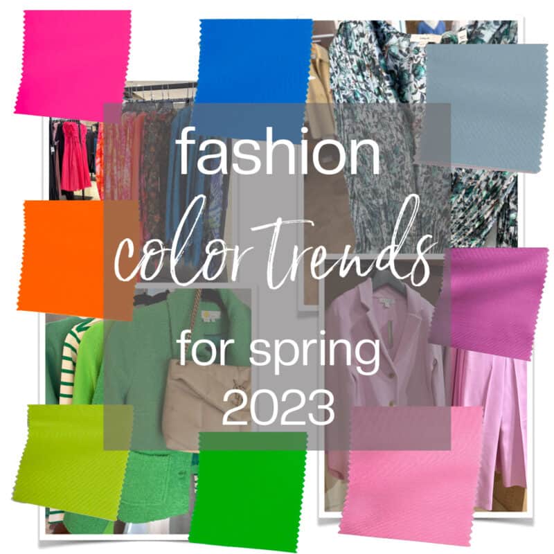 Fashion color trends for spring 2023