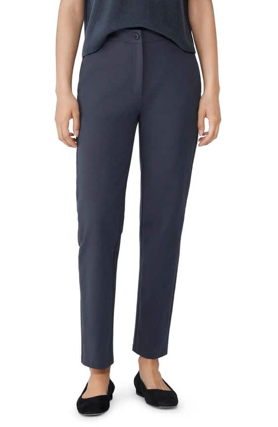 Eileen Fisher pants in "Ocean," a soft navy for the Summer palette.