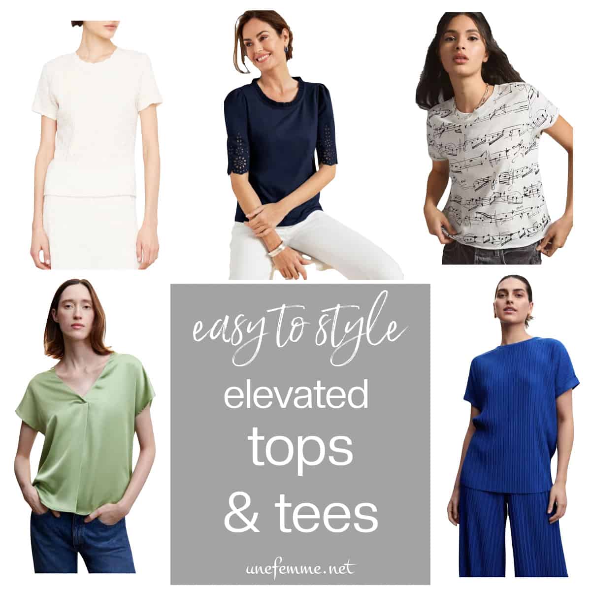 Refined tops that are as easy to style as a basic tee