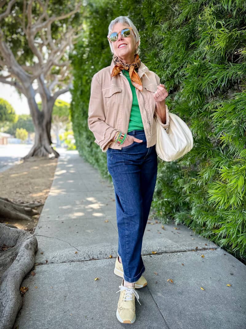 Double denim outfit idea une femme d un certain age