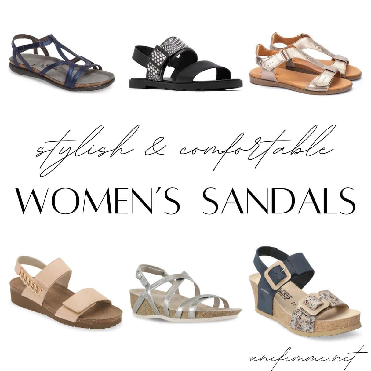 Stylish sandals for women over 50