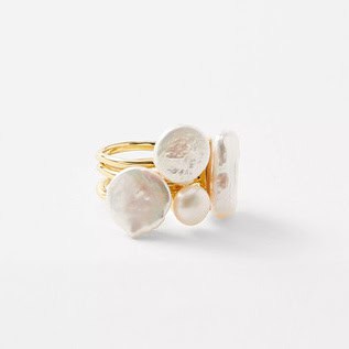 Ann Taylor freshwater pearl statement ring.