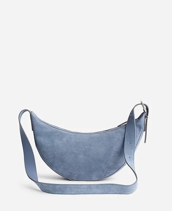 Madewell sling bag in blue suede