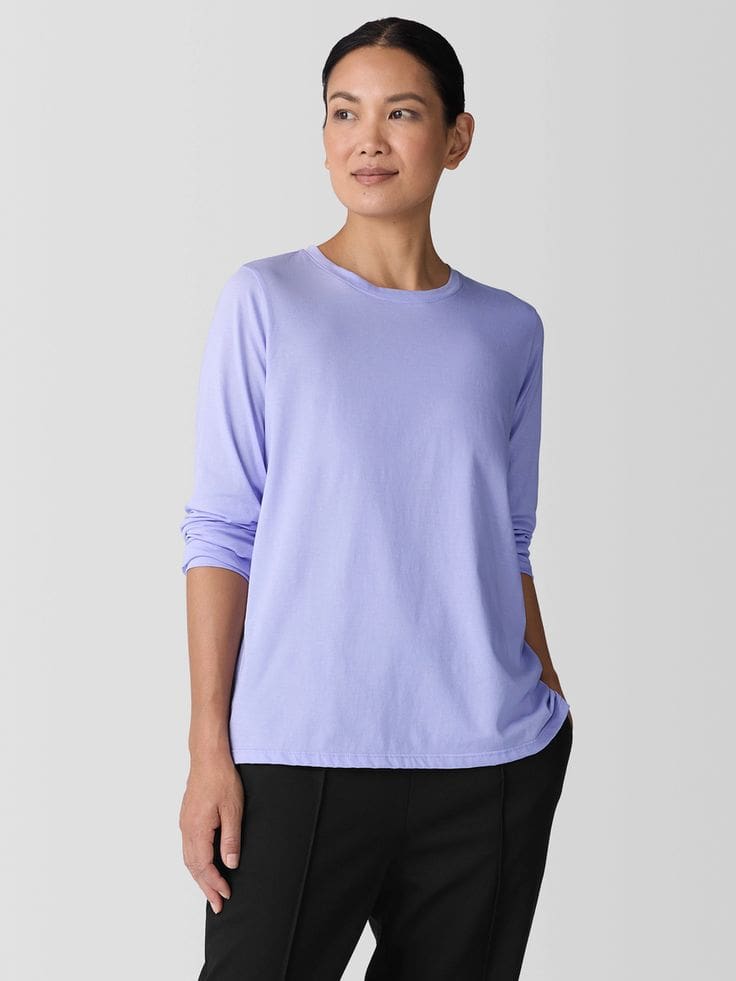 Eileen Fisher long sleeve tee petal