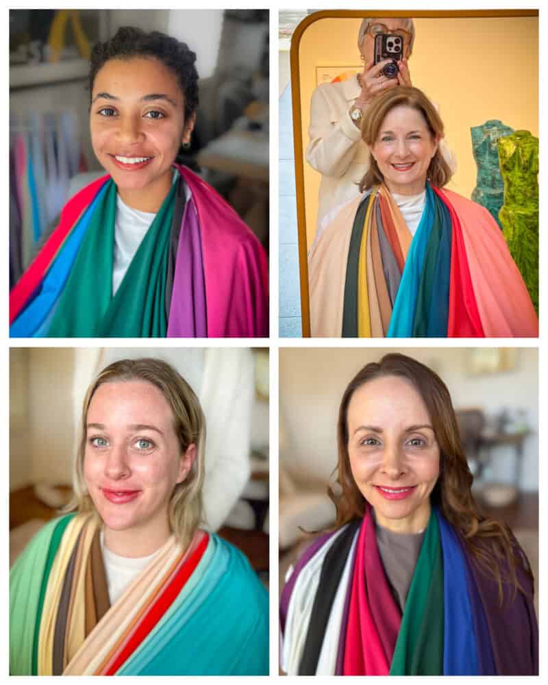 Susan Blakey Personal Color Analysis clients. Seasonal color analysis.