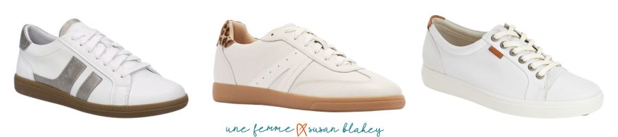 Sleek and classic sneakers for travel.