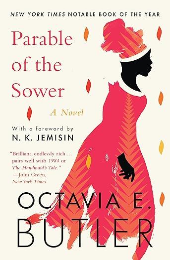 Book cover: Parable of the Sower by Octavia E. Butler.