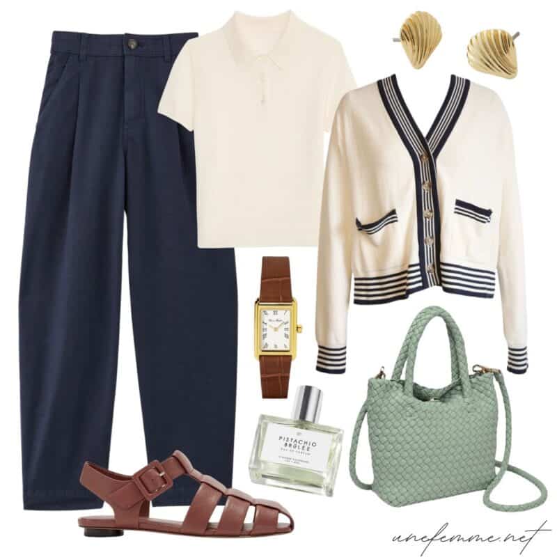 Effortless style: look for clothing and accessories in simple and timeless shapes with interesting details and textures.