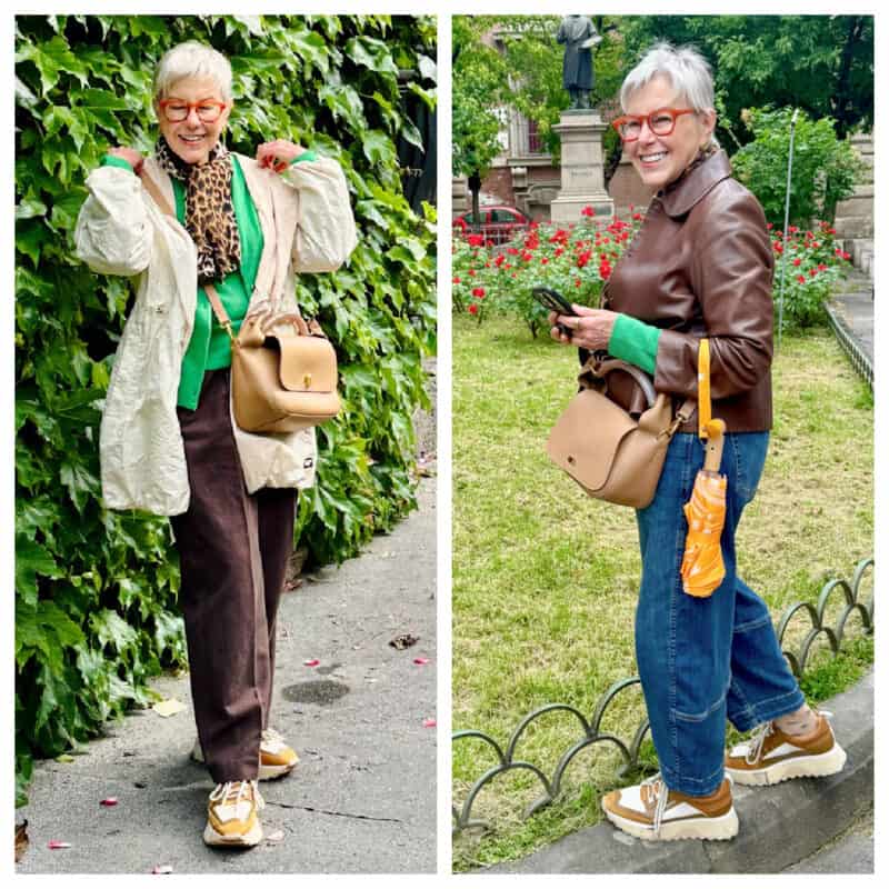 Susan B's spring travel outfits for Europe & UK.