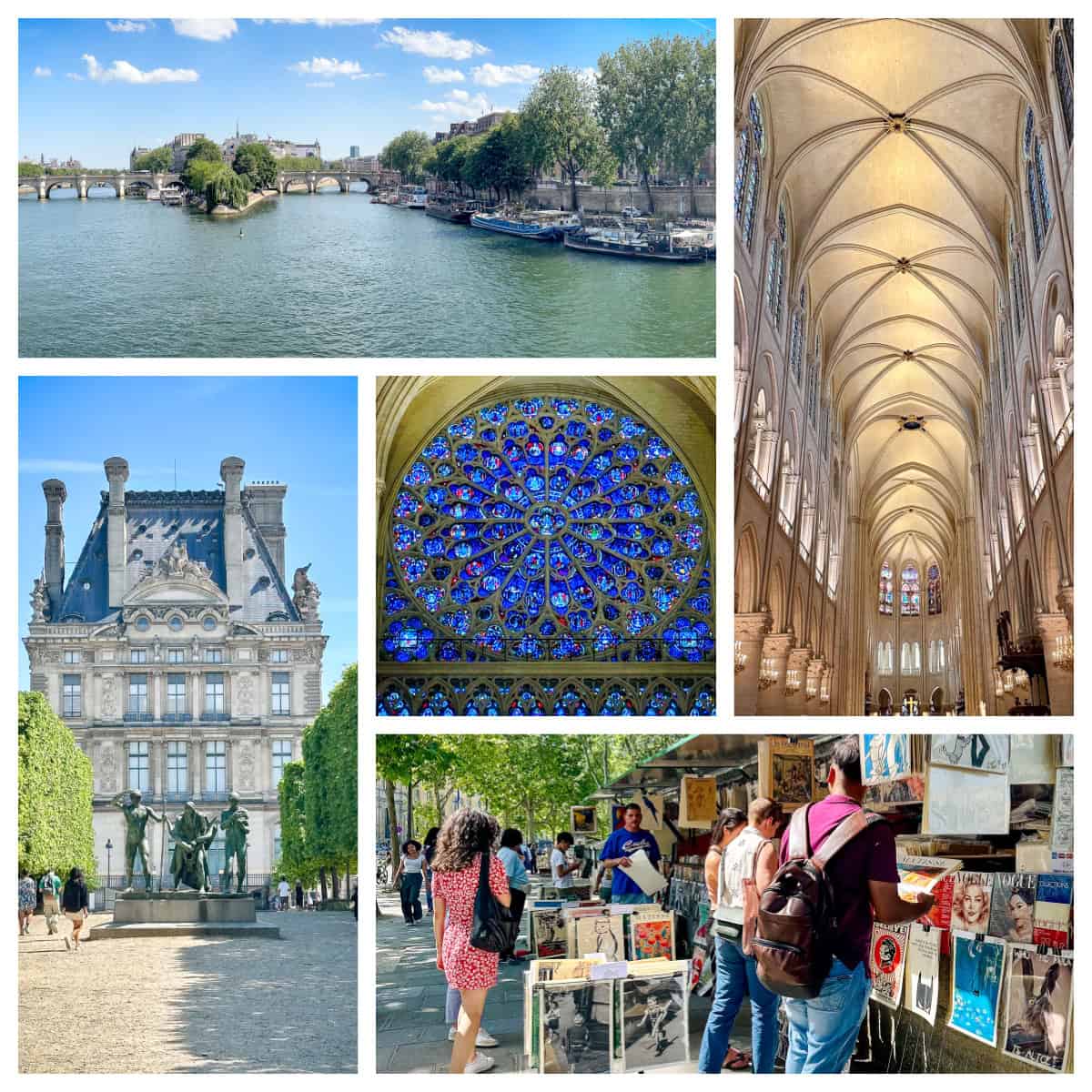 Snippets of Paris: parks, Notre Dame, bouquinistes