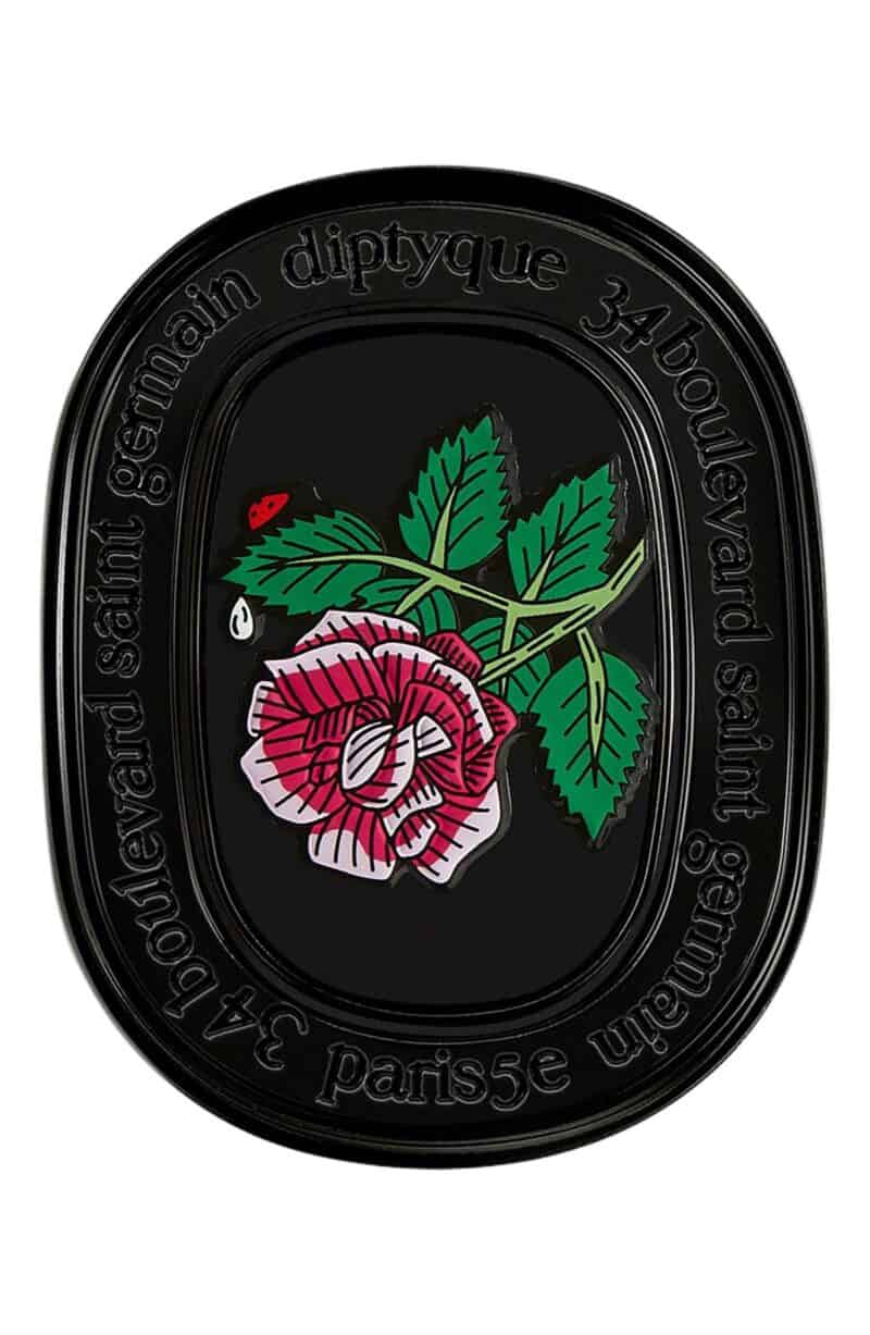 Diptyque solid eau rose perfume.