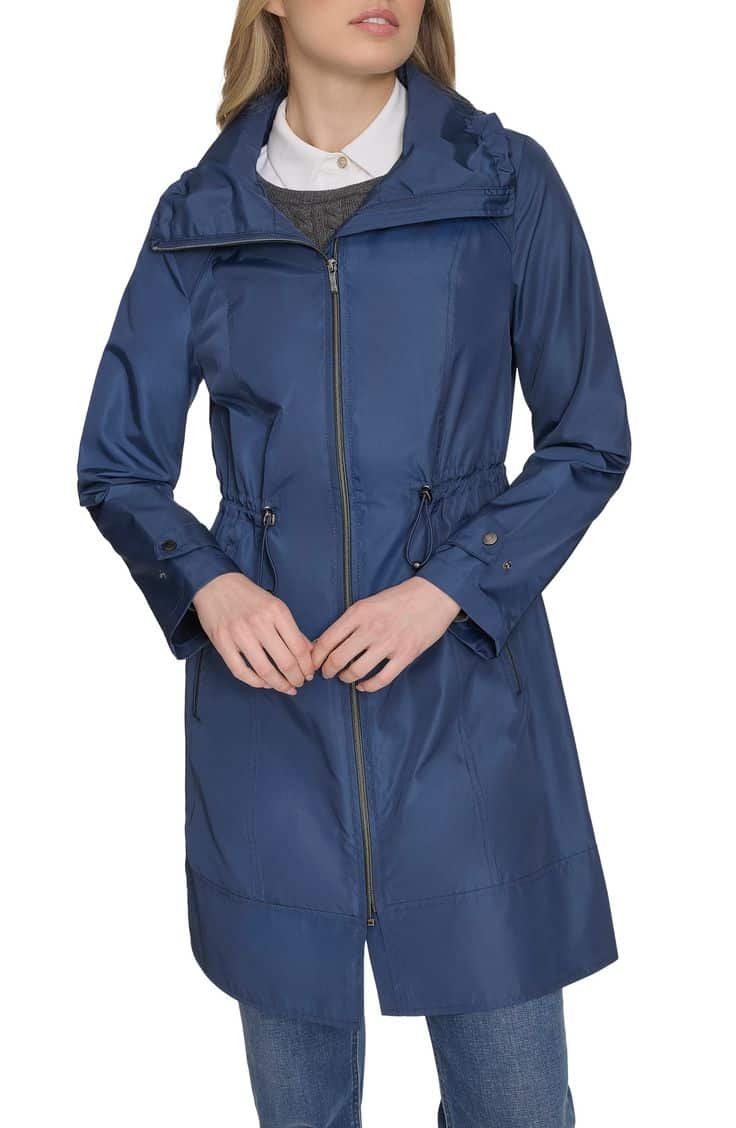 Nordstrom Anniversary Sale: Cole Haan packable hooded rain jacket.