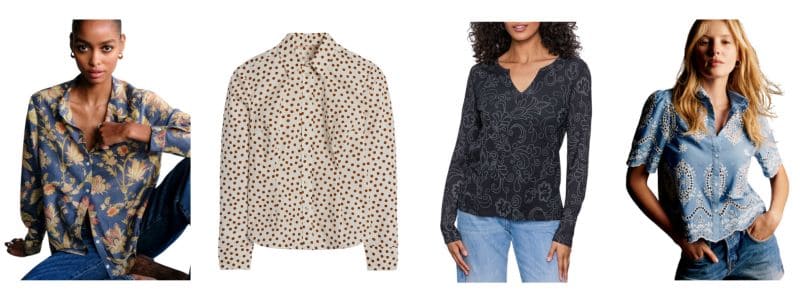 women's print tops for late summer
