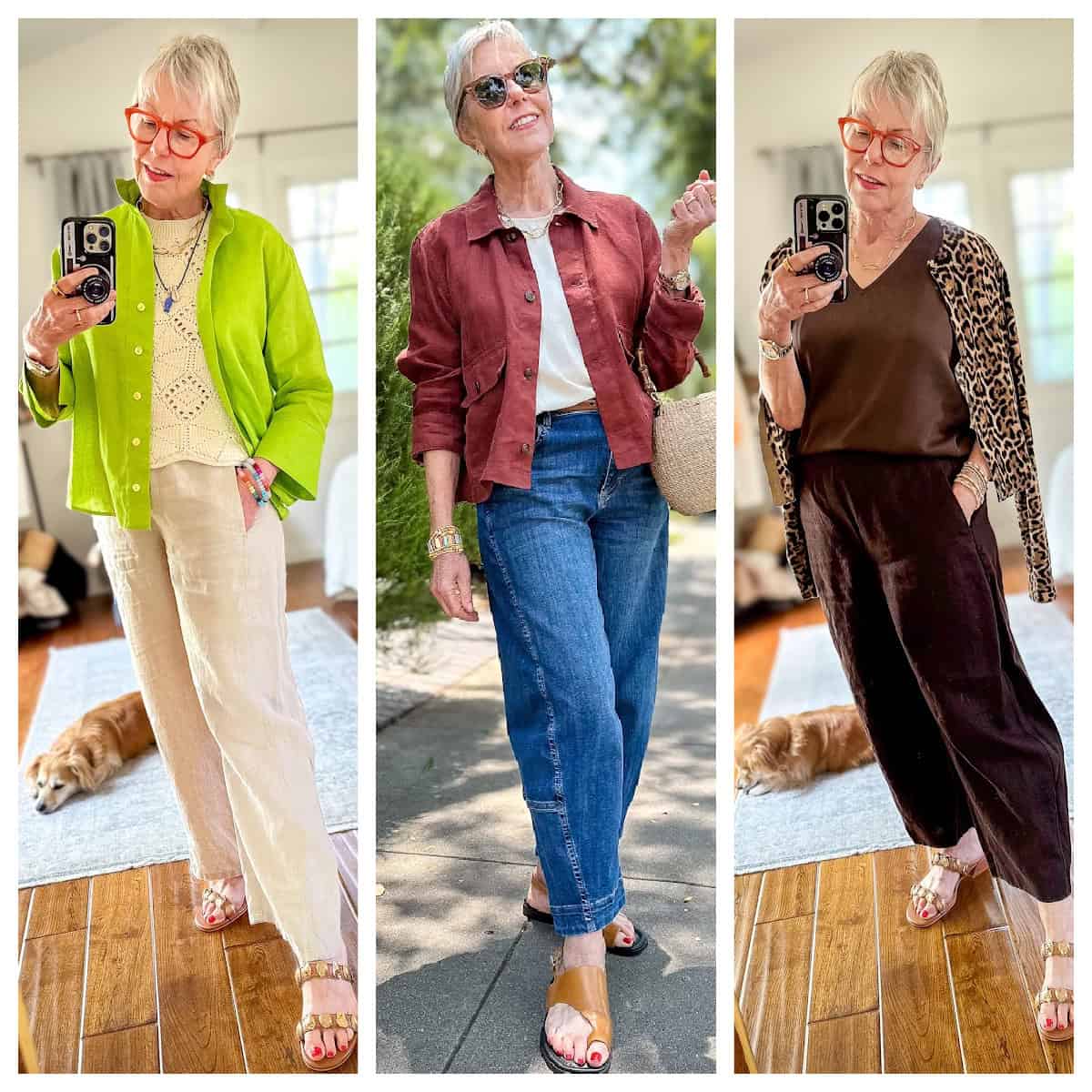 Summer layering pieces for fluctuating temperatures. Lightweight layers to stay comfortable on chilly evenings and in air-conditioning.