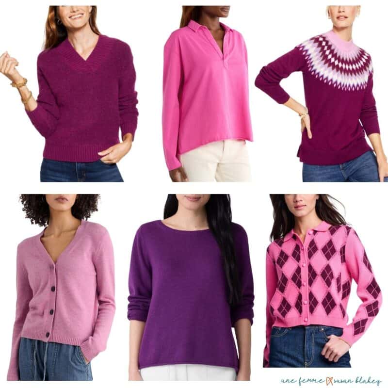 Fall 2025 color trends: cool pinks & purples.
