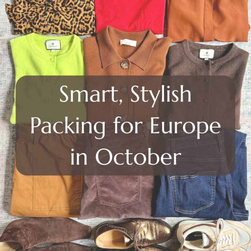 What to pack for Europe in fall...a travel capsule wardrobe for 2 weeks.