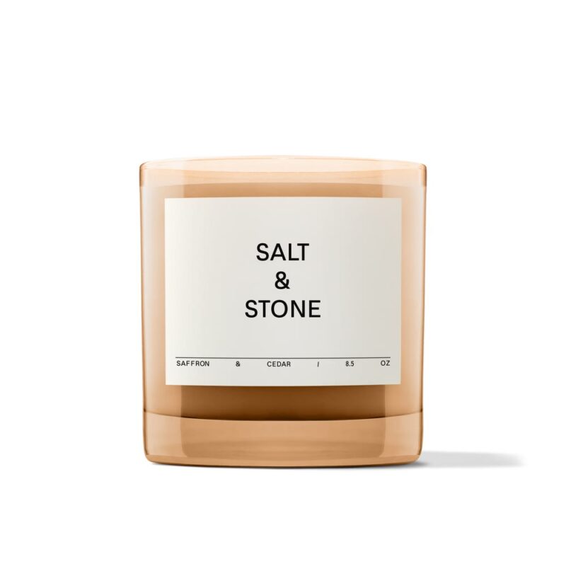 Salt & Stone saffron & cedar candle