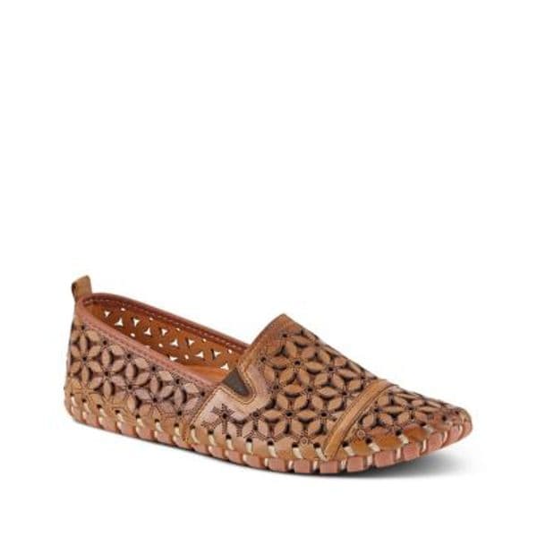 Spring Step flower laser-cut flat light brown