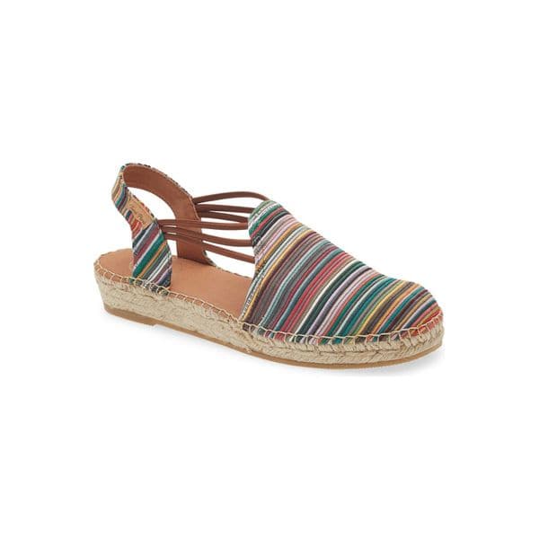 Toni Pons espadrille flats in stripe.