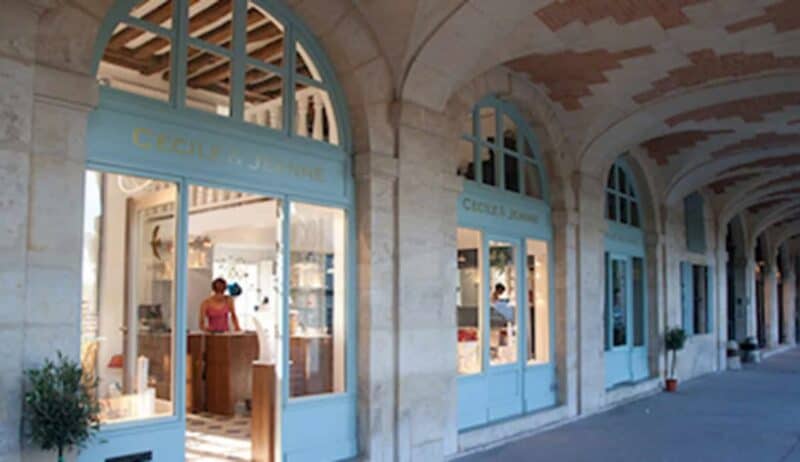 Cecile et Jeanne boutique in Place des Vosges Paris