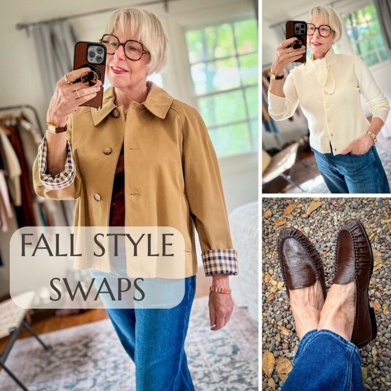 See the three fall style swaps I’m making this season, from sleeker shoes and swing jackets to classic cardigans with fresh details.